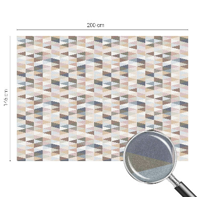 Frosted window film with stained glass pattern Pastel symmetry