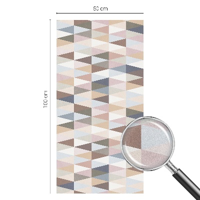 Frosted window film with stained glass pattern Pastel symmetry