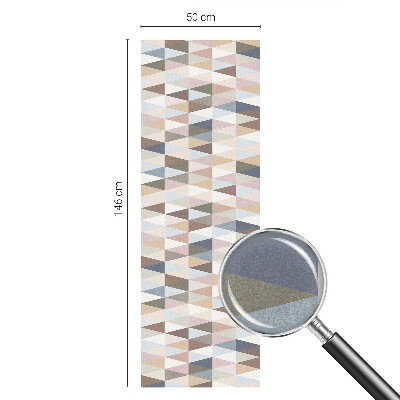 Frosted window film with stained glass pattern Pastel symmetry