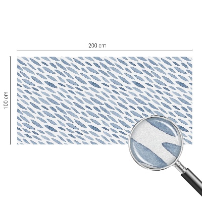 Decorative window film stained glass design Blue strokes