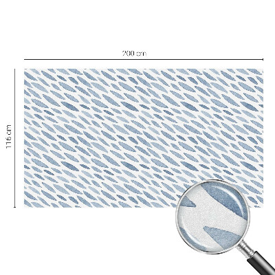 Decorative window film stained glass design Blue strokes