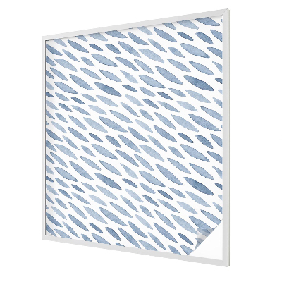 Decorative window film stained glass design Blue strokes