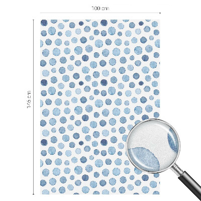 Privacy window film stained glass effect Watercolor dots