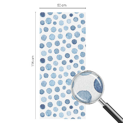 Privacy window film stained glass effect Watercolor dots