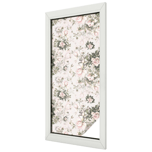 Patterned window film stained glass Floral beauty