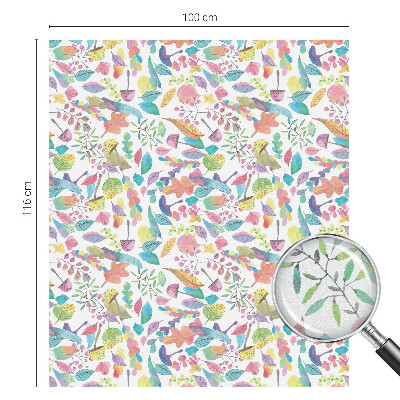 Decorative window film stained glass design Colorful composition