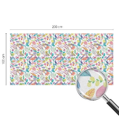 Decorative window film stained glass design Colorful composition