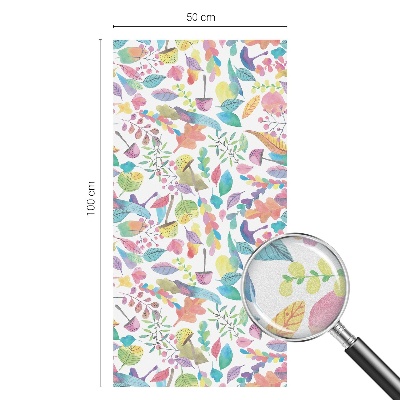 Decorative window film stained glass design Colorful composition