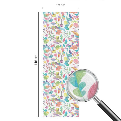 Decorative window film stained glass design Colorful composition