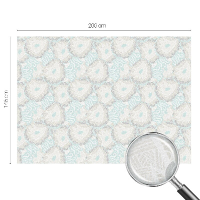 Frosted window film with stained glass pattern Delicate feathers