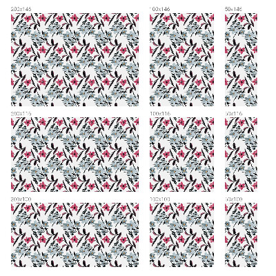 Coloured glass film for windows Floral pattern