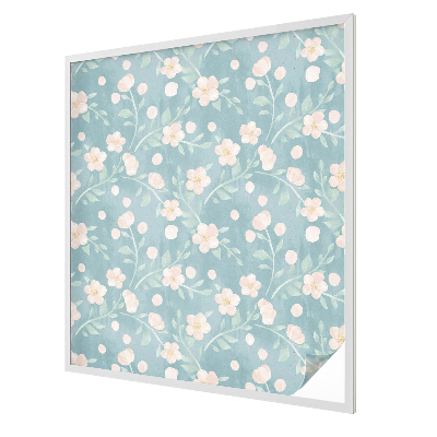 Privacy window film stained glass effect Pastel flowers