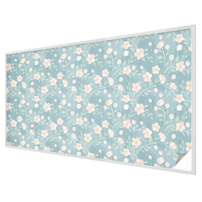 Privacy window film stained glass effect Pastel flowers