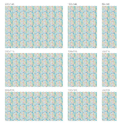 Patterned window film stained glass Geometric triangles