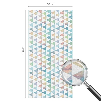 Patterned window film stained glass Geometric triangles