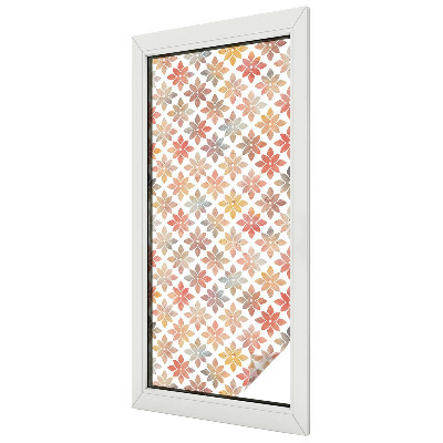 Patterned window film stained glass Floral beauty