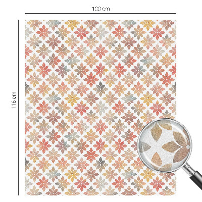 Patterned window film stained glass Floral beauty