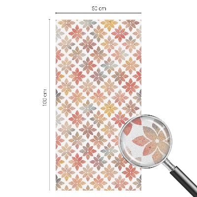 Patterned window film stained glass Floral beauty