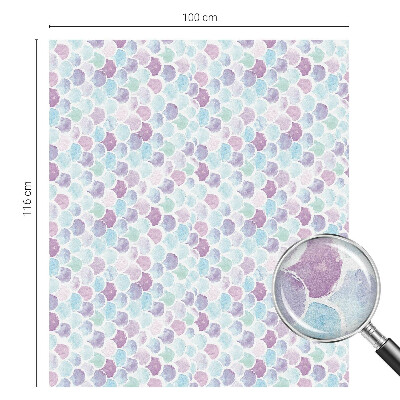 Frosted window film with stained glass pattern Pastel dots