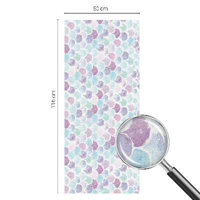 Frosted window film with stained glass pattern Pastel dots