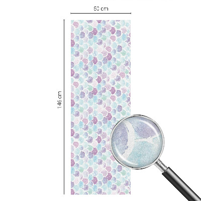 Frosted window film with stained glass pattern Pastel dots