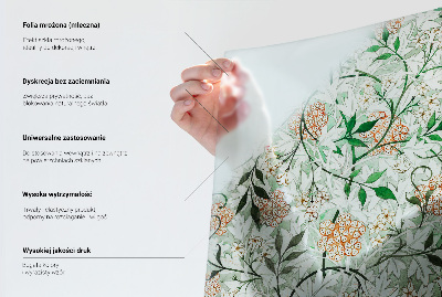 Coloured glass film for windows Floral arrangement