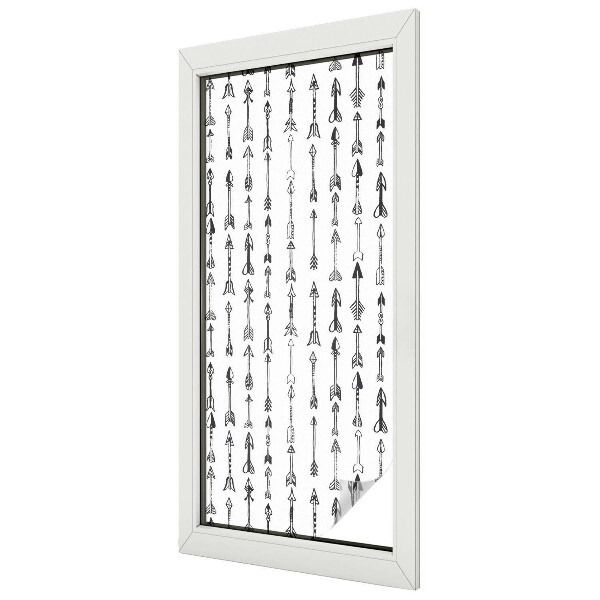 Patterned window film stained glass Geometric arrows