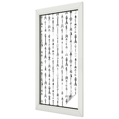 Patterned window film stained glass Geometric arrows