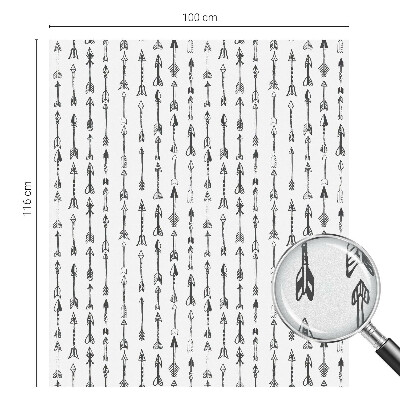 Patterned window film stained glass Geometric arrows