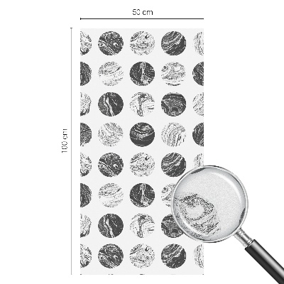 Privacy window film stained glass effect Marble elegance