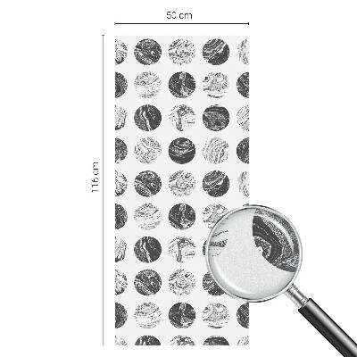 Privacy window film stained glass effect Marble elegance