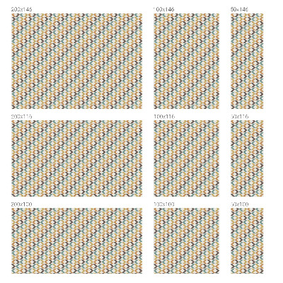 Coloured glass film for windows Geometric rhombuses