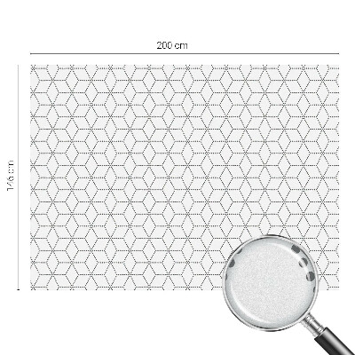 Decorative window film stained glass design Dotted rhombuses