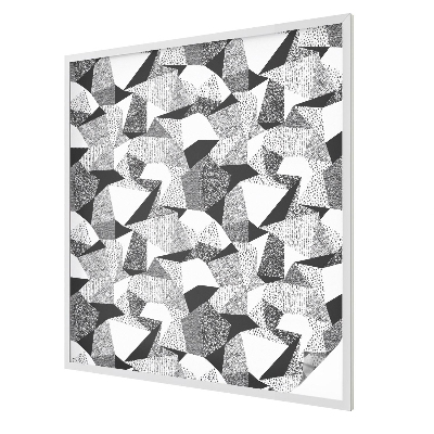 Frosted window film with stained glass pattern Geometric figures