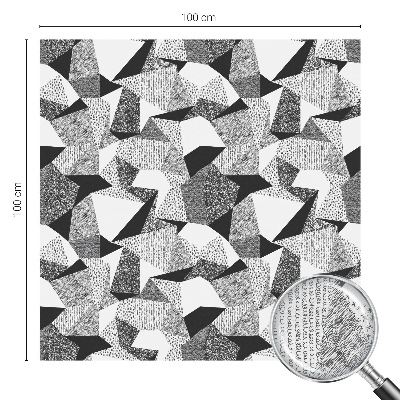 Frosted window film with stained glass pattern Geometric figures