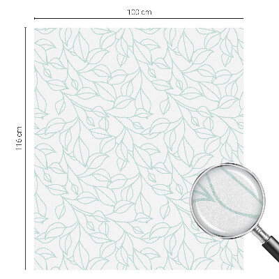 Patterned window film stained glass Delicate leaves