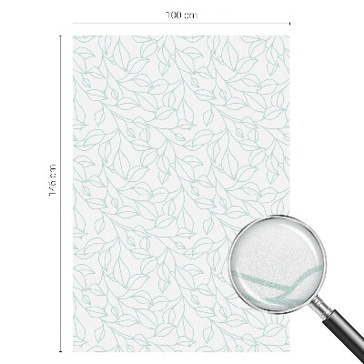 Patterned window film stained glass Delicate leaves