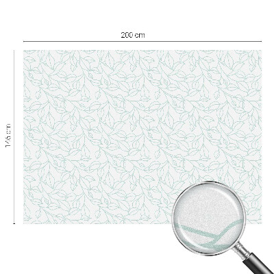 Patterned window film stained glass Delicate leaves