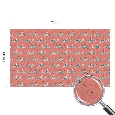 Patterned window film stained glass Zebra motif