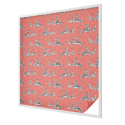 Patterned window film stained glass Zebra motif