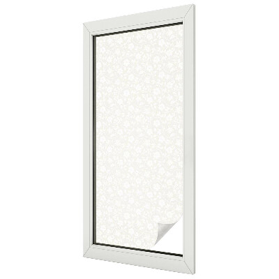 Privacy window film stained glass effect Floral pattern