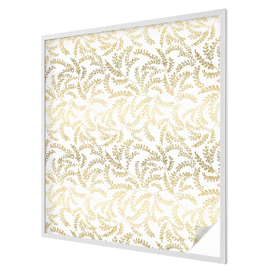 Frosted window film with stained glass pattern Plant pattern