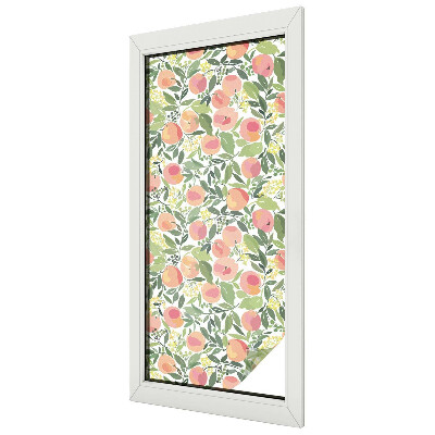 Decorative window film stained glass design Fruit pattern