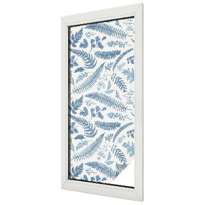 Patterned window film stained glass Botanical pattern