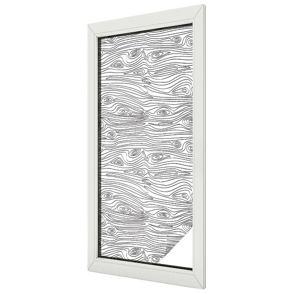 Coloured glass film for windows Wood lines