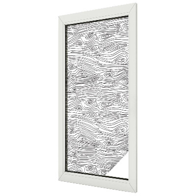 Coloured glass film for windows Wood lines