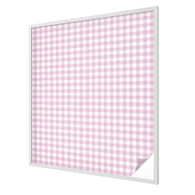 Privacy window film stained glass effect Pastel check