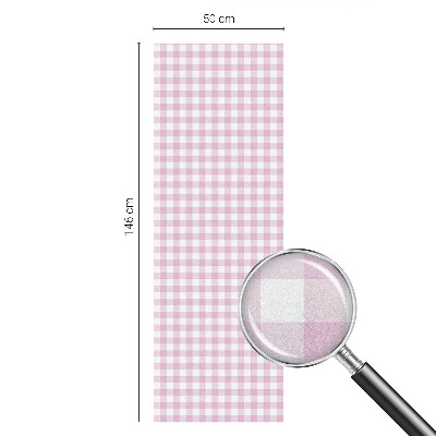 Privacy window film stained glass effect Pastel check
