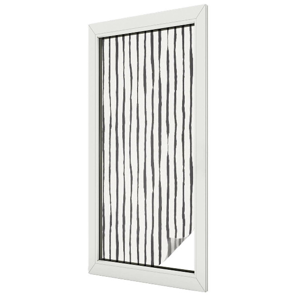 Decorative window film stained glass design Vertical stripes