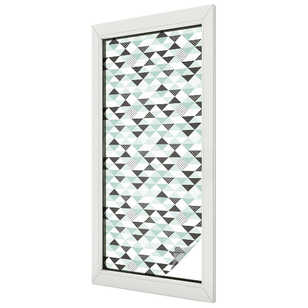 Patterned window film stained glass Triangular patterns